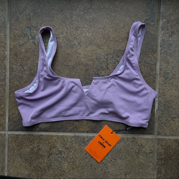 Public Desire x CARMS Bikini top ribbed lavender - Picture 8 of 11